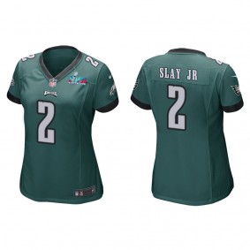 Darius Slay Jr Women's Philadelphia Eagles Super Bowl LVII Green Game Jersey