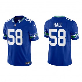 Derick Hall Seattle Seahawks Royal Throwback Vapor F.U.S.E. Limited Jersey