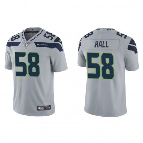 Men's Seattle Seahawks Derick Hall Gray 2023 NFL Draft Vapor Limited Jersey