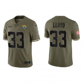 Devin Lloyd Jacksonville Jaguars Olive 2022 Salute To Service Limited Jersey