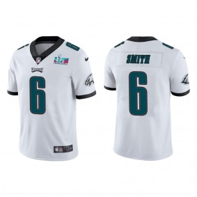 DeVonta Smith Men's Philadelphia Eagles Super Bowl LVII White Vapor Limited Jersey