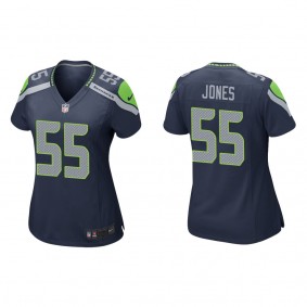 Women's Seattle Seahawks Dre'mont Jones Navy Game Jersey