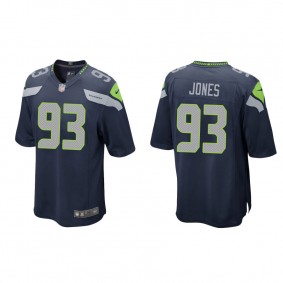 Men's Seattle Seahawks Dre'mont Jones College Navy Game Jersey