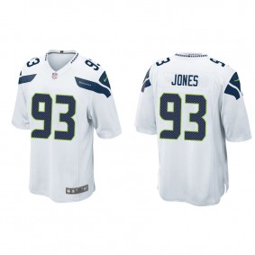 Men's Seattle Seahawks Dre'mont Jones White Game Jersey