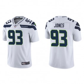 Men's Seattle Seahawks Dre'mont Jones White Vapor Limited Jersey