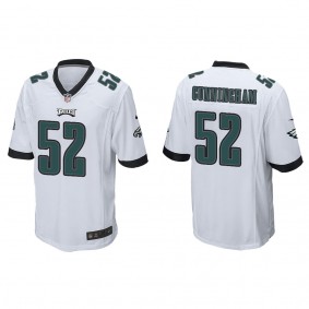 Men's Philadelphia Eagles Zach Cunningham White Game Jersey