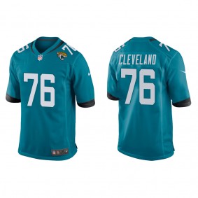 Men's Jacksonville Jaguars Ezra Cleveland Teal Game Jersey