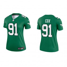 Fletcher Cox Women's Philadelphia Eagles Kelly Green Alternate Legend Jersey