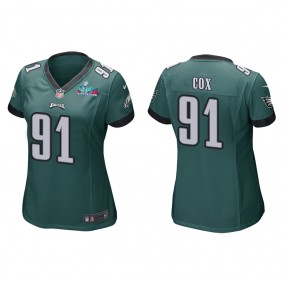 Fletcher Cox Women's Philadelphia Eagles Super Bowl LVII Green Game Jersey