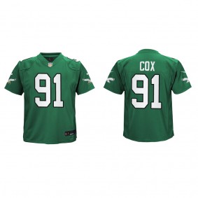 Fletcher Cox Youth Philadelphia Eagles Kelly Green Alternate Game Jersey