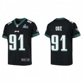 Fletcher Cox Youth Philadelphia Eagles Super Bowl LVII Black Game Jersey