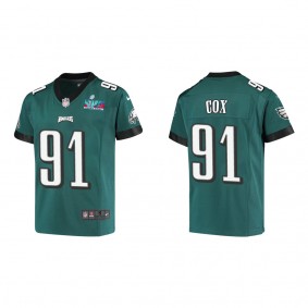 Fletcher Cox Youth Philadelphia Eagles Super Bowl LVII Midnight Green Game Jersey