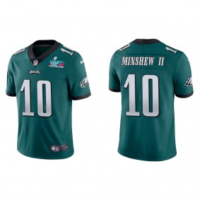 Gardner Minshew II Men's Philadelphia Eagles Super Bowl LVII Green Vapor Limited Jersey