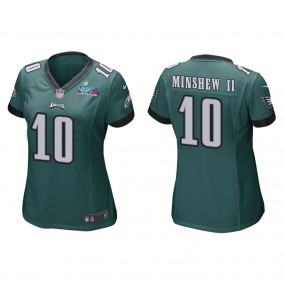 Gardner Minshew II Women's Philadelphia Eagles Super Bowl LVII Green Game Jersey