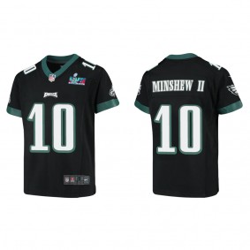 Gardner Minshew II Youth Philadelphia Eagles Super Bowl LVII Black Game Jersey