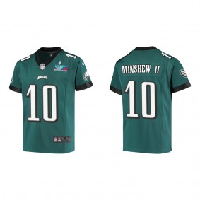 Gardner Minshew II Youth Philadelphia Eagles Super Bowl LVII Midnight Green Game Jersey