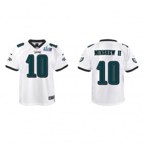 Gardner Minshew II Youth Philadelphia Eagles Super Bowl LVII White Game Jersey