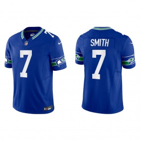 Geno Smith Seattle Seahawks Royal Throwback Vapor F.U.S.E. Limited Jersey