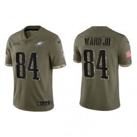 Greg Ward Jr. Philadelphia Eagles Olive 2022 Salute To Service Limited Jersey