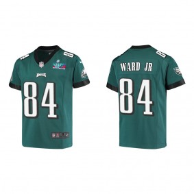 Greg Ward Jr. Youth Philadelphia Eagles Super Bowl LVII Midnight Green Game Jersey