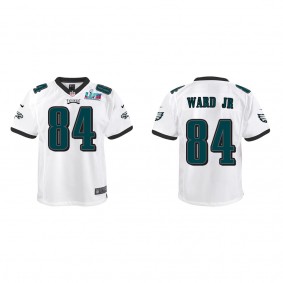 Greg Ward Jr. Youth Philadelphia Eagles Super Bowl LVII White Game Jersey