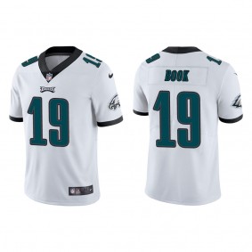 Men's Philadelphia Eagles Ian Book White Vapor Limited Jersey