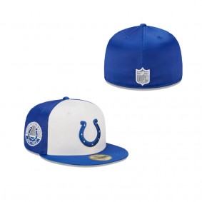 Indianapolis Colts Throwback Satin 59FIFTY Fitted Hat