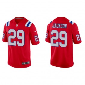 Men's J.C. Jackson New England Patriots Red Alternate Game Jersey