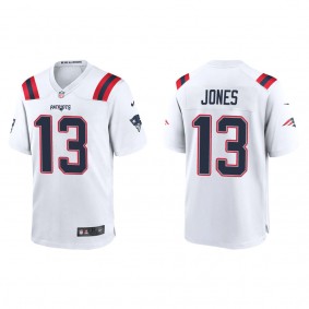 Men's New England Patriots Jack Jones White Game Jersey