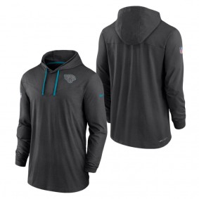 Men's Jacksonville Jaguars Black Sideline Pop Performance Pullover Long Sleeve Hoodie T-Shirt