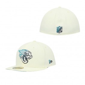 Men's Jacksonville Jaguars Cream Chrome Dim 59FIFTY Fitted Hat