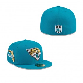 Men's Jacksonville Jaguars Teal 2024 NFL Draft 59FIFTY Fitted Hat