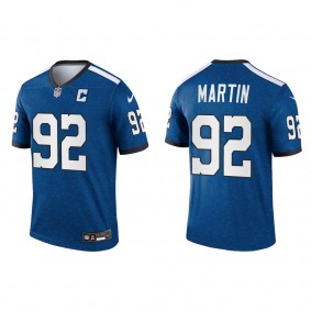 Men's Indianapolis Colts Jacob Martin Royal Indiana Nights Alternate Legend Jersey