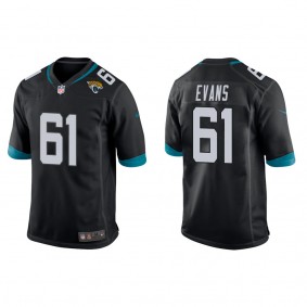 Men's Jacksonville Jaguars Bobby Evans Black Game Jersey