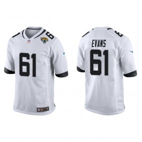 Men's Jacksonville Jaguars Bobby Evans White Game Jersey