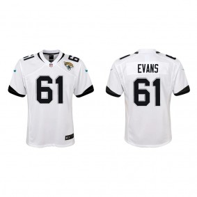 Youth Jacksonville Jaguars Bobby Evans White Game Jersey