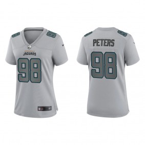 Women's Jacksonville Jaguars Corey Peters Gray Atmosphere Fashion Game Jersey