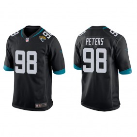 Men's Jacksonville Jaguars Corey Peters Black Game Jersey