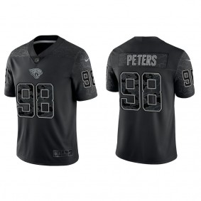 Men's Jacksonville Jaguars Corey Peters Black Reflective Limited Jersey