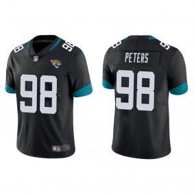 Men's Jacksonville Jaguars Corey Peters Black Vapor Limited Jersey