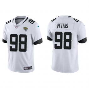 Men's Jacksonville Jaguars Corey Peters White Vapor Limited Jersey