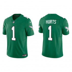 Jalen Hurts Men's Philadelphia Eagles Kelly Green Alternate Vapor F.U.S.E. Limited Jersey