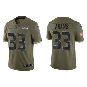 Jamal Adams Seattle Seahawks Olive 2022 Salute To Service Limited Jersey