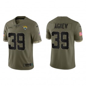 Jamal Agnew Jacksonville Jaguars Olive 2022 Salute To Service Limited Jersey