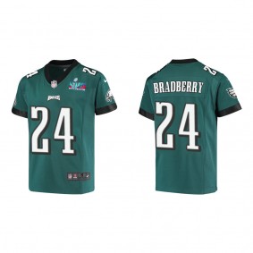 James Bradberry Youth Philadelphia Eagles Super Bowl LVII Midnight Green Game Jersey