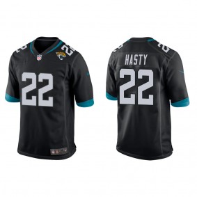 Men's Jacksonville Jaguars JaMycal Hasty Black Game Jersey