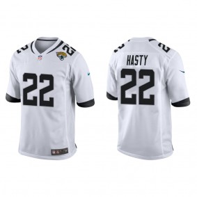 Men's Jacksonville Jaguars JaMycal Hasty White Game Jersey