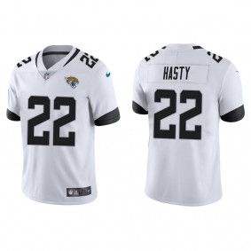 Men's Jacksonville Jaguars JaMycal Hasty White Vapor Limited Jersey