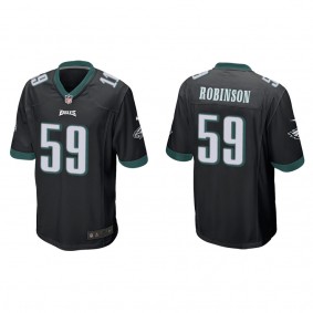 Men's Philadelphia Eagles Janarius Robinson Black Game Jersey