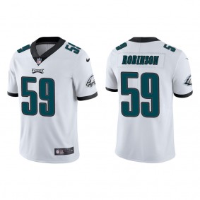 Men's Philadelphia Eagles Janarius Robinson White Vapor Limited Jersey